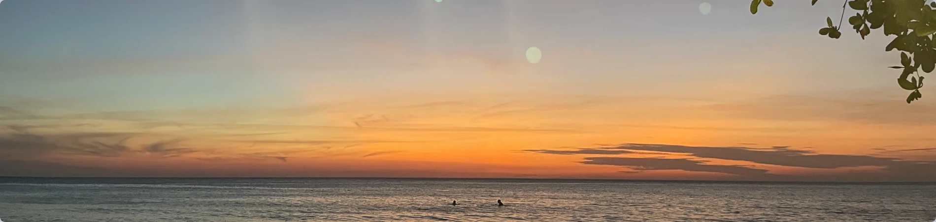 sonnenuntergang in orange in Vietnam